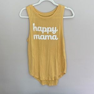 Size small yellow mama tank